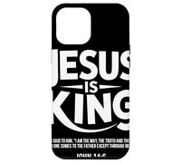 Jesus Is King Juan 14 6 Esperanza Versículo Fe Cristiana Carcasa para iPhone 12 Pro MAX