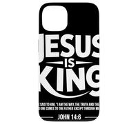 Jesus Is King Juan 14 6 Esperanza Versículo Fe Cristiana Carcasa para iPhone 13