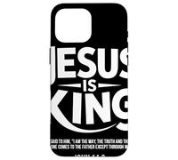 Jesus Is King Juan 14 6 Esperanza Versículo Fe Cristiana Carcasa para iPhone 16 Pro MAX