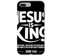 Jesus Is King Juan 14 6 Esperanza Versículo Fe Cristiana Carcasa para iPhone 7 Plus/8 Plus