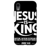 Jesus Is King Juan 14 6 Esperanza Versículo Fe Cristiana Carcasa para iPhone XR