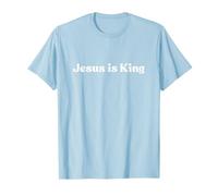 Jesus Is King Shirt Christian Faith Religious Camiseta