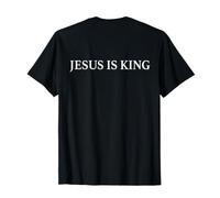 Jesus Is King Shirt Christian Faith Religious (On Back) Camiseta