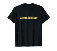 Jesus Is King Shirt Faith Religious Minimalist Christian Camiseta