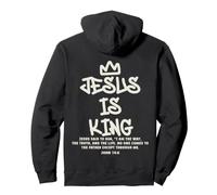 Jesus is King Verso de la Biblia Juan 14:6 Niños Cristianos Religiosos Sudadera con Capucha