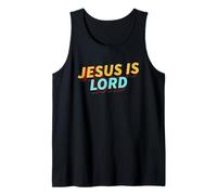 Jesus is Lord Christian Faith Foundation Believers Men Women Camiseta sin Mangas