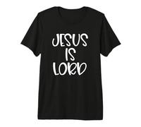 Jesus Is Lord Christian Religion Faith Love Religious Camiseta Premium
