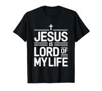 Jesus Is Lord of My Life Camiseta gráfica económica, Hombre, Negro, L