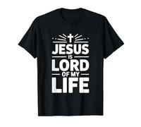 Jesus Is Lord of My Life Camiseta gráfica económica, Hombre, Negro, S