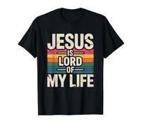 Jesus Is Lord of My Life Camiseta gráfica económica, Hombre, Negro, S