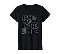 Jesus Is Lord of My Life Camiseta gráfica económica, Mujer, Negro, XL