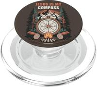 Jesus is My Compass - Proverbs 3:6 Christian Faith Camping PopSockets PopGrip para MagSafe