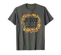 Jesus Is My Favorite Season Fall Wreath Watercolor Camiseta