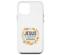 Jesus Is My Favorite Season Fall Wreath Watercolor Carcasa para iPhone 12 Mini
