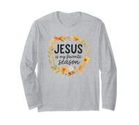 Jesus Is My Favorite Season Fall Wreath Watercolor Manga Larga