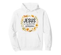 Jesus Is My Favorite Season Fall Wreath Watercolor Sudadera con Capucha