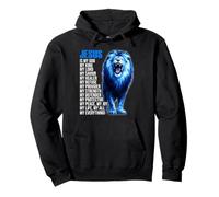 Jesus Is My God Lion of Judah Christian Faith Bible Versículo Sudadera con Capucha