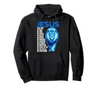 Jesus Is My God Lion of Judah Christian Faith Bible Versículo Sudadera con Capucha