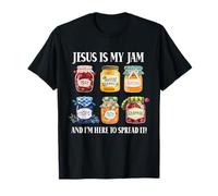 Jesus Is My Jam And Im Here To Spread Christian Bible Versículo Camiseta