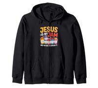 Jesus Is My Jam and Im Here To Spread Christian Bible Versículo Sudadera con Capucha