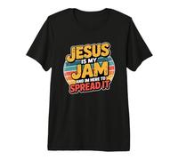 Jesus Is My Jam and I'm Here To Spread It Camiseta Premium