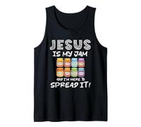 Jesus Is My Jam and I'm Here To Spread It Christian Faith Camiseta sin Mangas