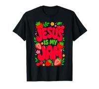 Jesus is My Jam Cute Christian Strawberry Faith Camiseta