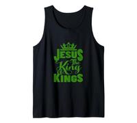 Jesus is My King - Bold Faith and Strength Design Camiseta sin Mangas