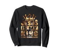 Jesus is My King - Bold Faith and Strength Design Sudadera