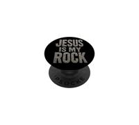 Jesus is My Rock - Christian Faith Gospel Inspiration PopSockets PopGrip Adhesivo