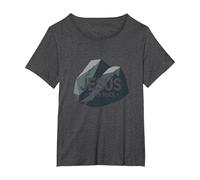 Jesus Is My Rock: Gráfico Cristiano Inspirador, Jesús Camiseta, Mujer Tallas Grandes, Jaspeado Oscuro, 6XL Grande