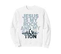 Jesus is My Rock & My Salvation - Psalm 62:6 Faith Verse Sudadera