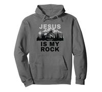 Jesus is My Rock - Psalm 62:6 Christian Faith Bible Verse Sudadera con Capucha