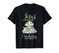 Jesus Is My Savior Crochet Therapy Crochet Craft Maker Camiseta
