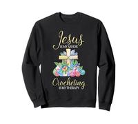 Jesus Is My Savior Crochet Therapy Crochet Craft Maker Sudadera