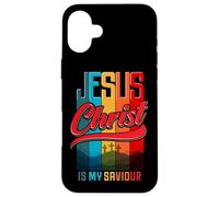 Jesus is my Savior King Christian Verse For Men Women Carcasa para iPhone 16 Plus