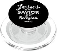 Jesus is My Savior Not My Religion Christ - Diseño Trasero PopSockets PopGrip para MagSafe