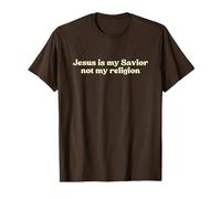 Jesus Is My Savior Not My Religion, Christian Faith Worship Camiseta
