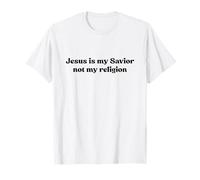 Jesus Is My Savior Not My Religion Shirt Faith Christian Camiseta