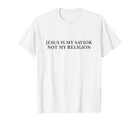Jesus Is My Savior Not My Religion Shirt Faith Christian Camiseta