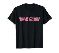 Jesus Is My Savior Not My Religion Shirt Faith Christian Camiseta