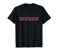 Jesus Is My Savior Not My Religion Shirt Faith Christian Camiseta