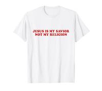 Jesus Is My Savior Not My Religion Shirt Faith Christian Camiseta
