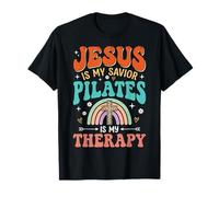 Jesus Is My Savior Pilates Is My Therapy Camiseta