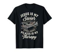 Jesus Is My Savior Pilates Is My Therapy Camiseta