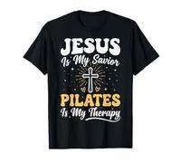 Jesus Is My Savior Pilates Is My Therapy Camiseta