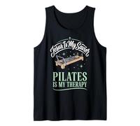 Jesus Is My Savior Pilates Is My Therapy Camiseta sin Mangas