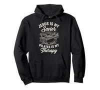 Jesus Is My Savior Pilates Is My Therapy Sudadera con Capucha