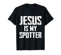 Jesus Is My Spotter Christian Gym Motivation Funny Spotter Camiseta