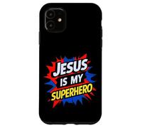 Jesus Is My Superhero Christian God Religious Comic Kids Boy Carcasa para iPhone 11